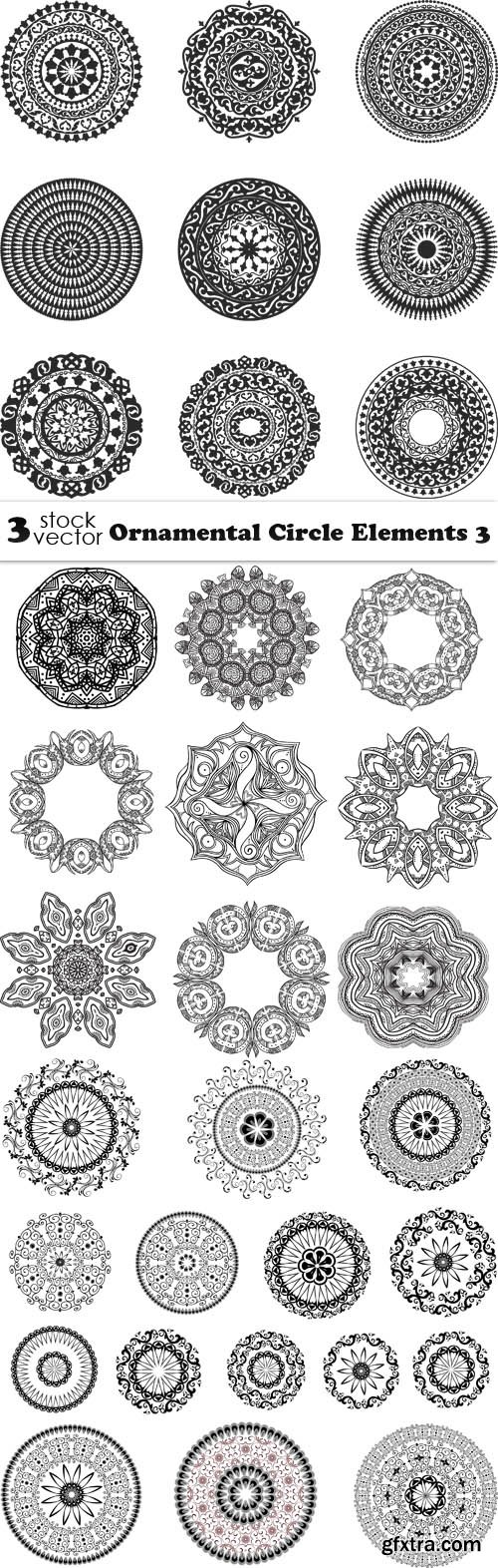 Vectors - Ornamental Circle Elements 3