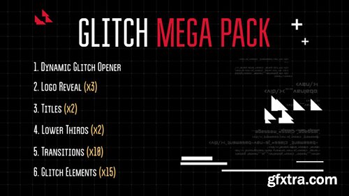 Videohive Glitch Mega Pack 11973941