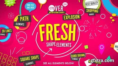 Videohive Shape Elements Fresh 10787487