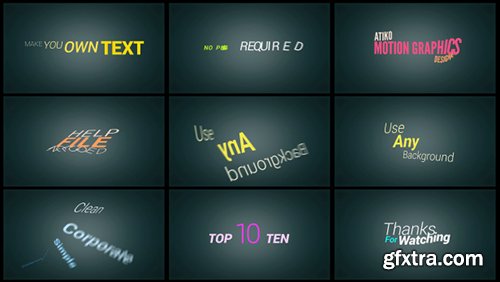 Videohive Motion Type Title Animations 9478608