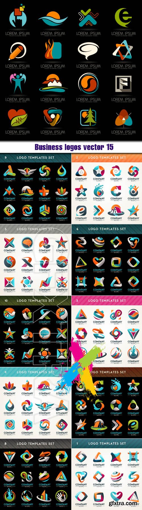 Business logos vector 15