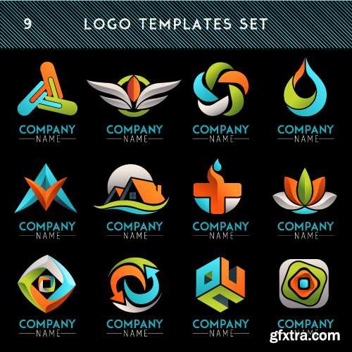 Business logos vector 15