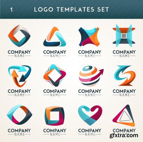 Business logos vector 15