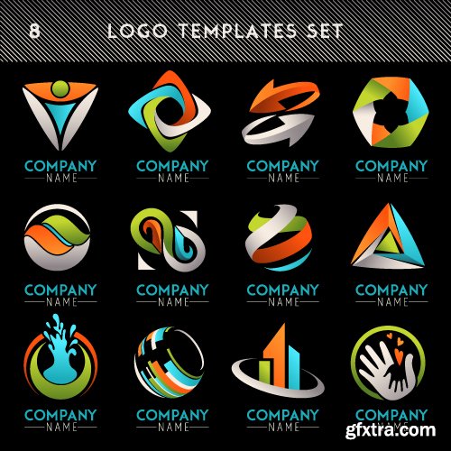 Business logos vector 15