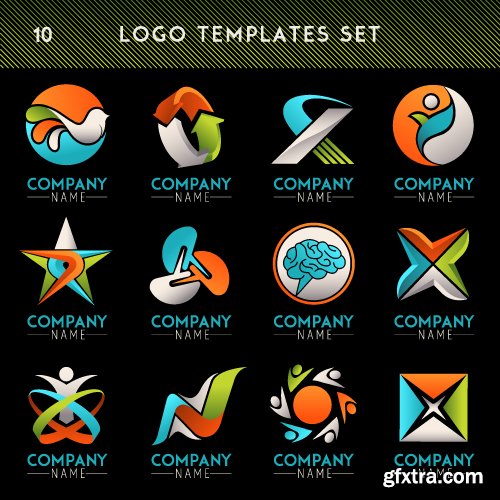 Business logos vector 15