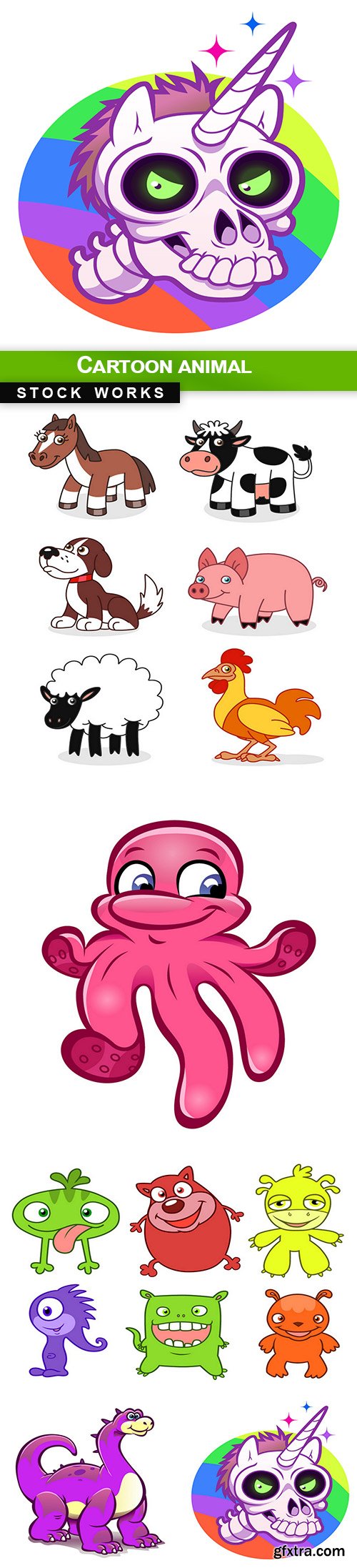 Cartoon animal - 5 EPS