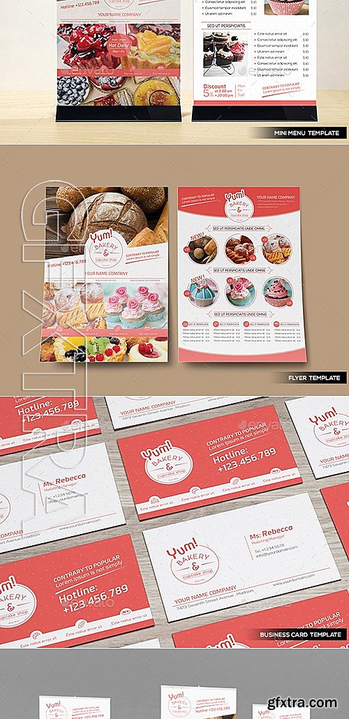 GraphicRiver - Bakery & Cupcake Shop - Bundle Templates 12664182