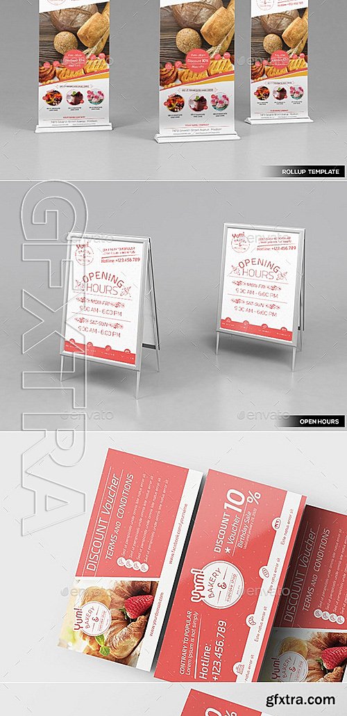 GraphicRiver - Bakery & Cupcake Shop - Bundle Templates 12664182