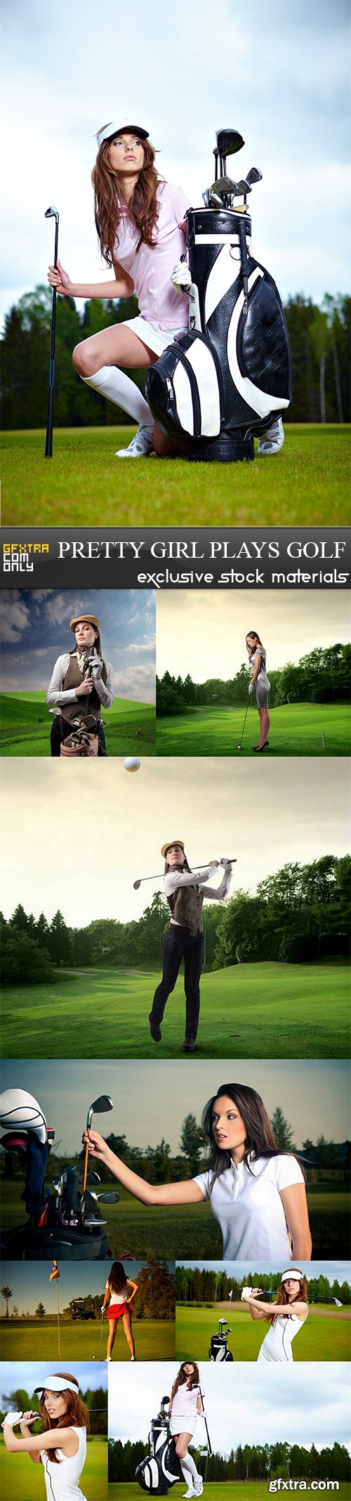 Pretty Girl Plays Golf - 9 UHQ JPEG