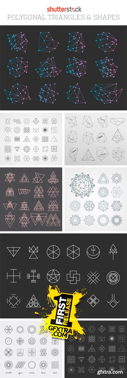 Amazing SS - Polygonal Triangles & Shapes, 25xEPS