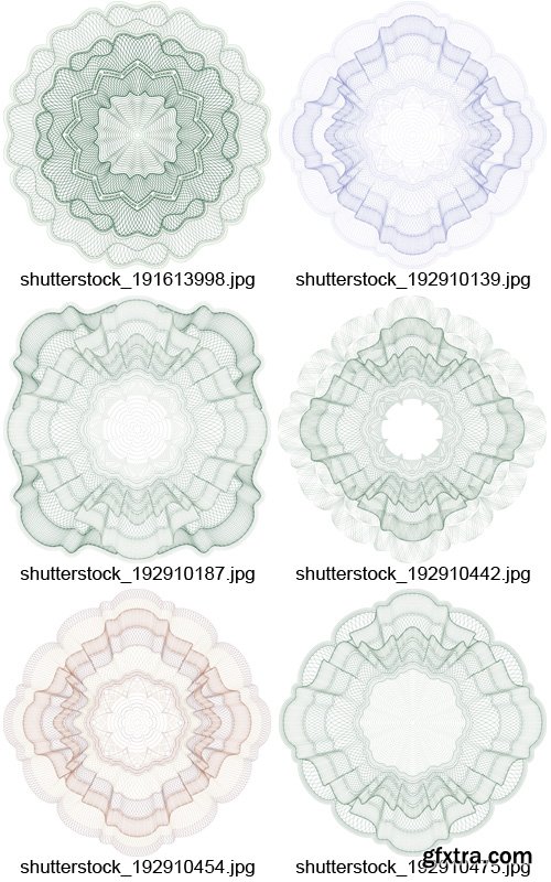 Amazing SS - Guilloche Elements 3, 25xEPS