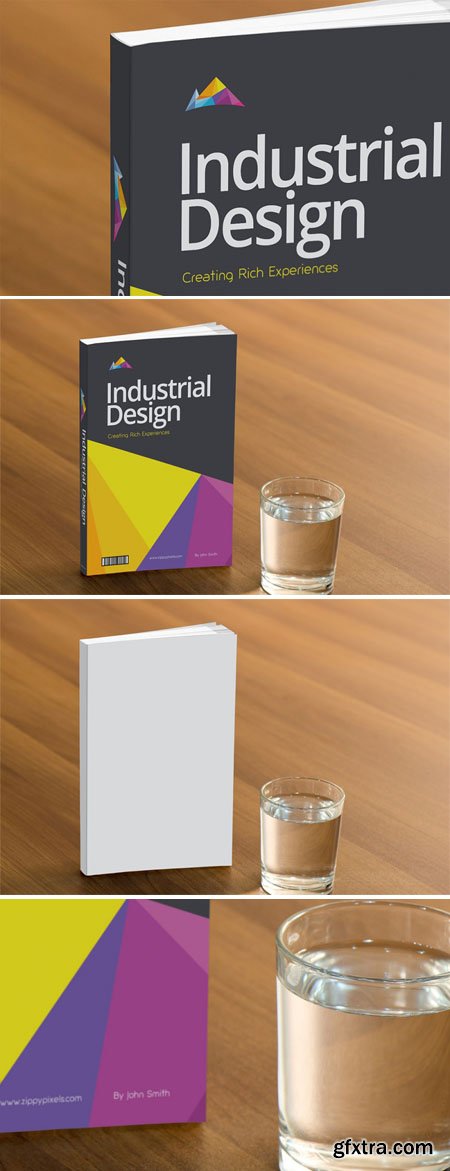 Book Cover PSD Mockup (CS4+)