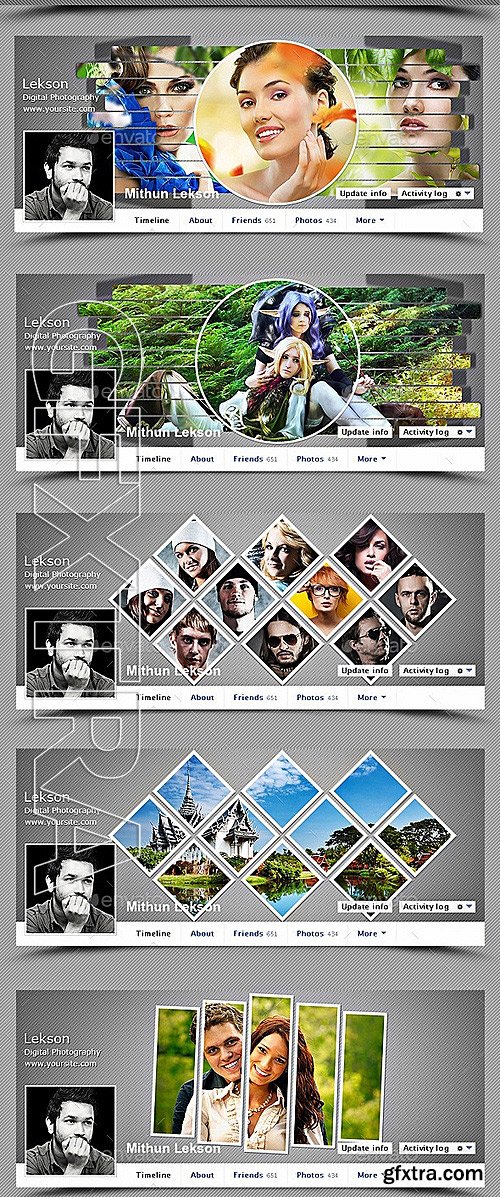 GraphicRiver - 4 Facebook Timeline Cover Bundle V2 11555764