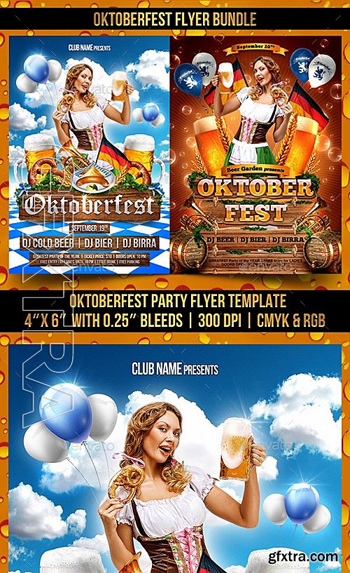 GraphicRiver - Oktoberfest Flyer Bundle 12676889