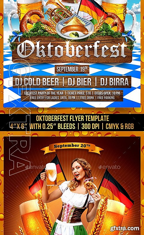 GraphicRiver - Oktoberfest Flyer Bundle 12676889