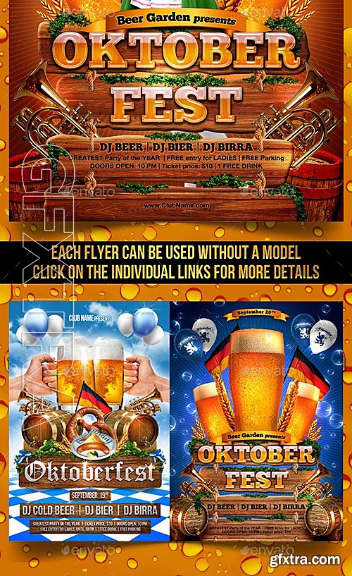 GraphicRiver - Oktoberfest Flyer Bundle 12676889