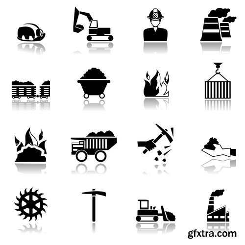 Collection icons - Engineering construction