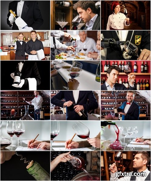 Collection sommelier taster waiter wine presentation 25 HQ Jpeg