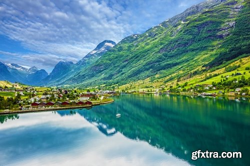 Collection of nature landscape Norway Mountain City Sea Bay 25 HQ Jpeg