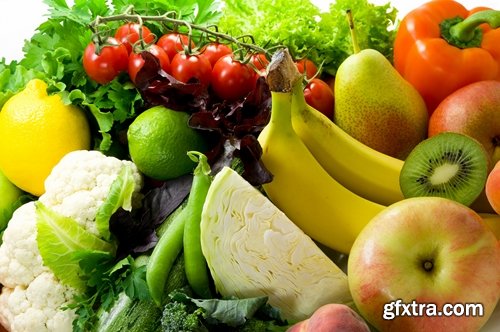 Collection of fruit vegetables food vegetarian meal 25 HQ Jpeg