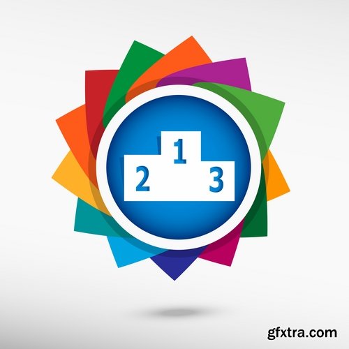 Collection picture vector logo illustration of the business campaign #12-25 EPS