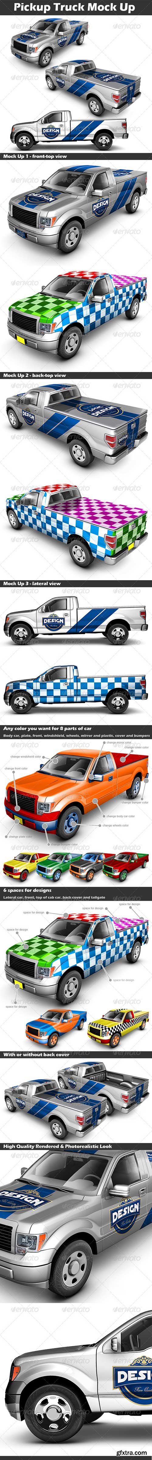 GraphicRiver - Pickup Truck Mock Up 2939007