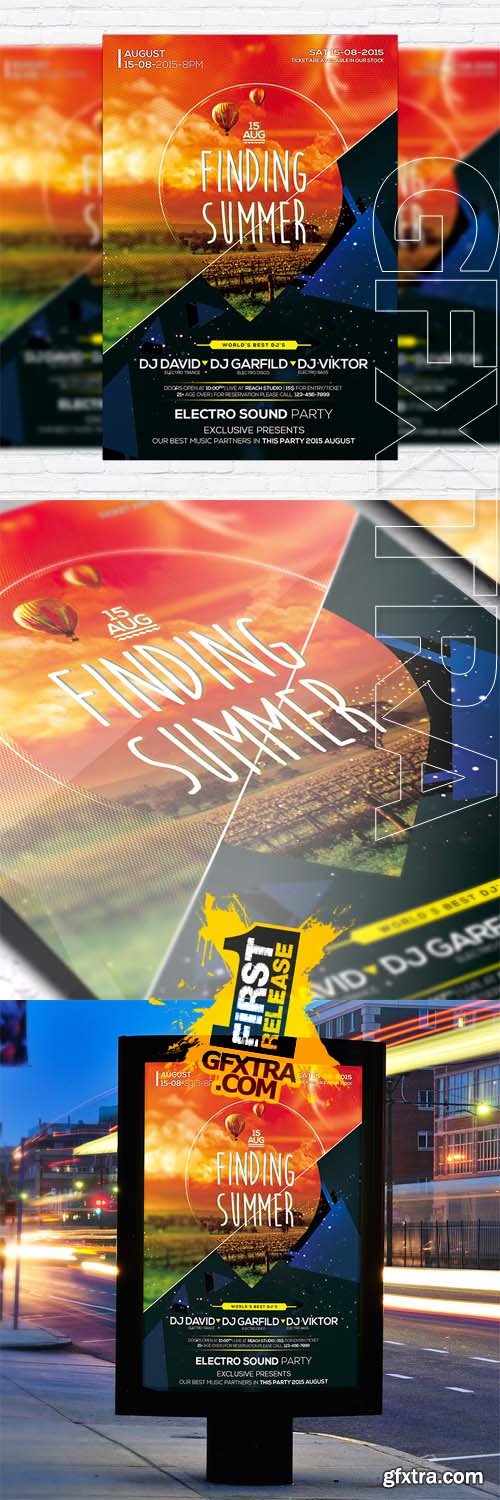 Finding Summer - Flyer Template + Facebook Cover