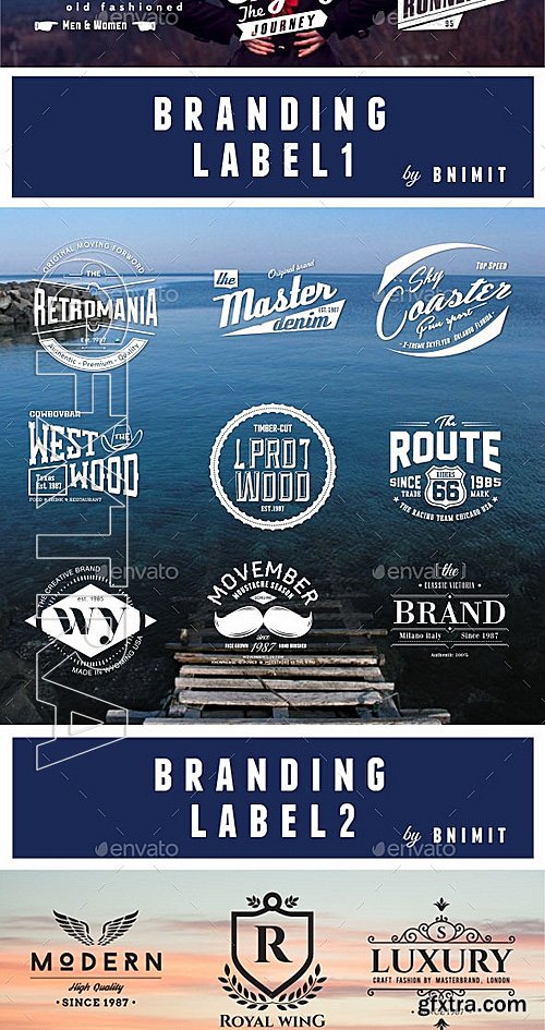 GraphicRiver - Bundle Badges 81 Vintage logo