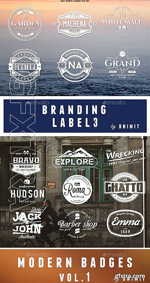 GraphicRiver - Bundle Badges 81 Vintage logo