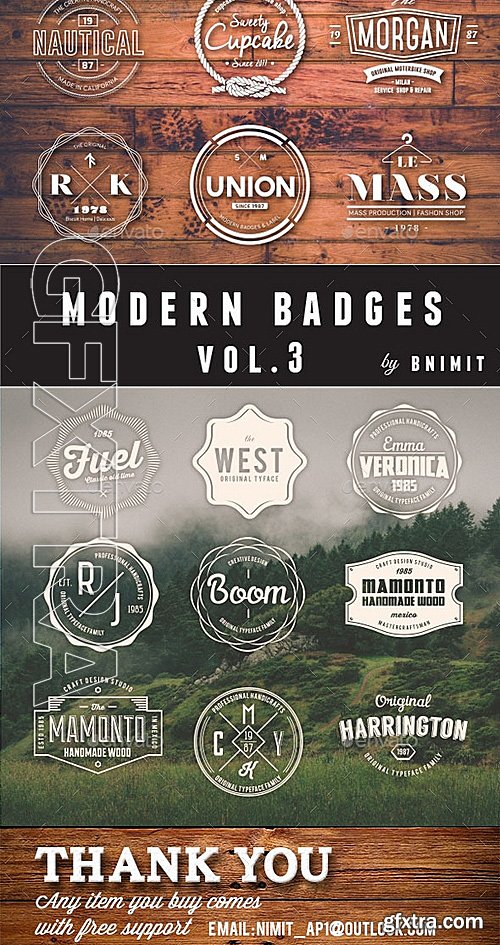 GraphicRiver - Bundle Badges 81 Vintage logo