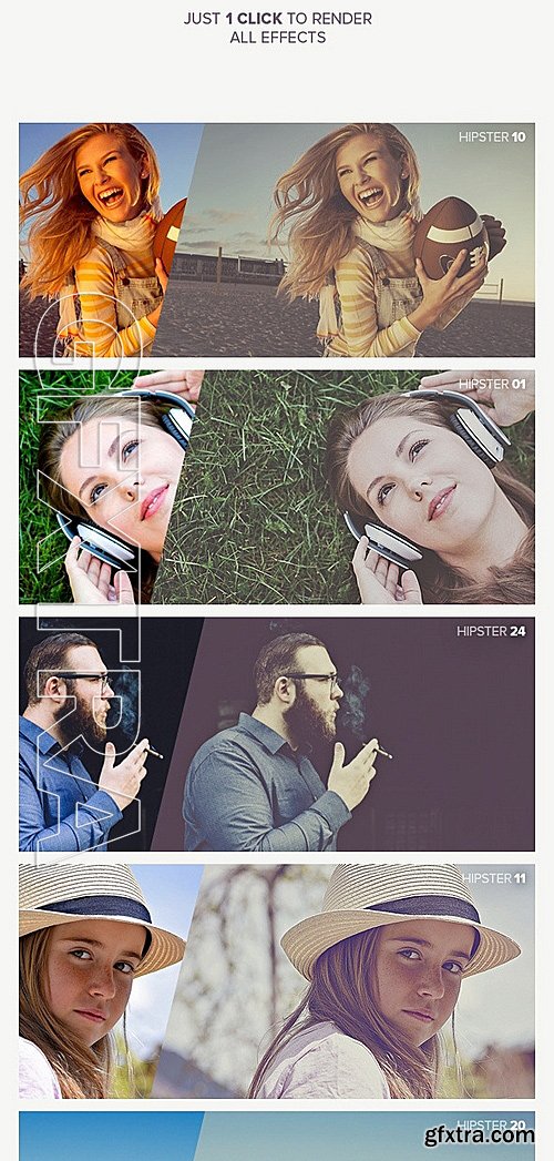 GraphicRiver - Hipster - Soft Faded Photoshop Action