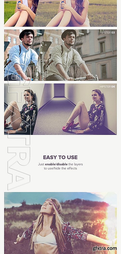 GraphicRiver - Hipster - Soft Faded Photoshop Action