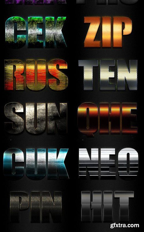 Graphicriver Text Effect Styles Big Bundle 12720752