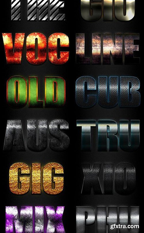 Graphicriver Text Effect Styles Big Bundle 12720752