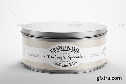 Graphicriver - Metal Can Label Mockup 12465865