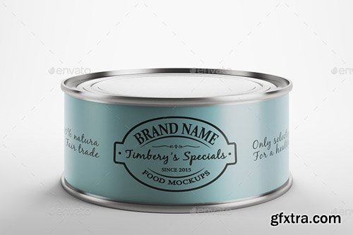 Graphicriver - Metal Can Label Mockup 12465865