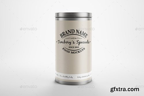 Graphicriver - Metal Can Label Mockup 12465865