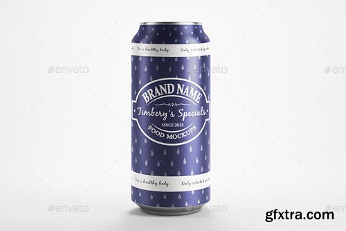 Graphicriver - Metal Can Label Mockup 12465865