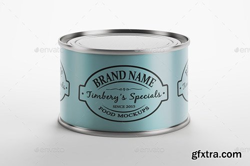 Graphicriver - Metal Can Label Mockup 12465865