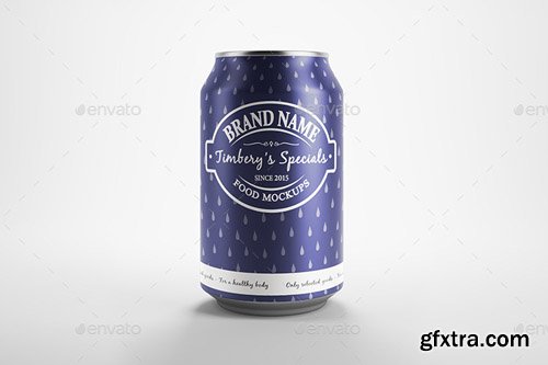 Graphicriver - Metal Can Label Mockup 12465865