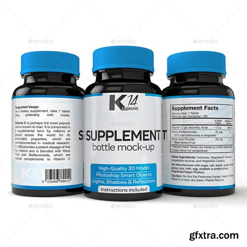 Graphicriver - Supplement Bottle Mock-Up 12475966