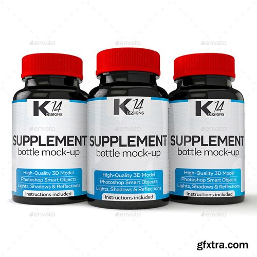 Graphicriver - Supplement Bottle Mock-Up 12475966