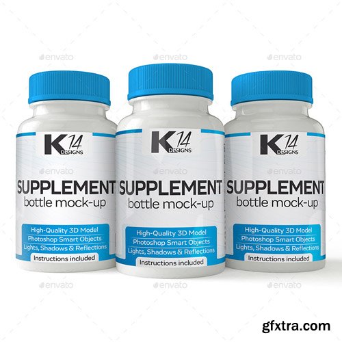 Graphicriver - Supplement Bottle Mock-Up 12475966