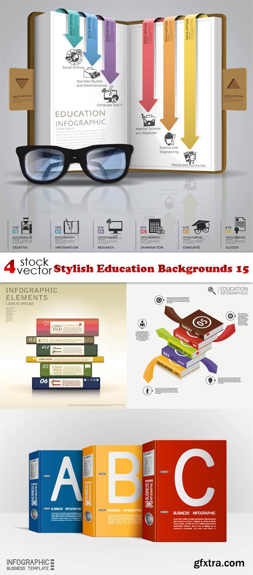 Vectors - Stylish Education Backgrounds 15