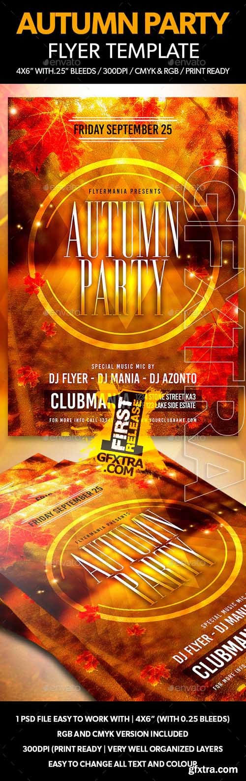 Autumn Party Flyer Template 12716362