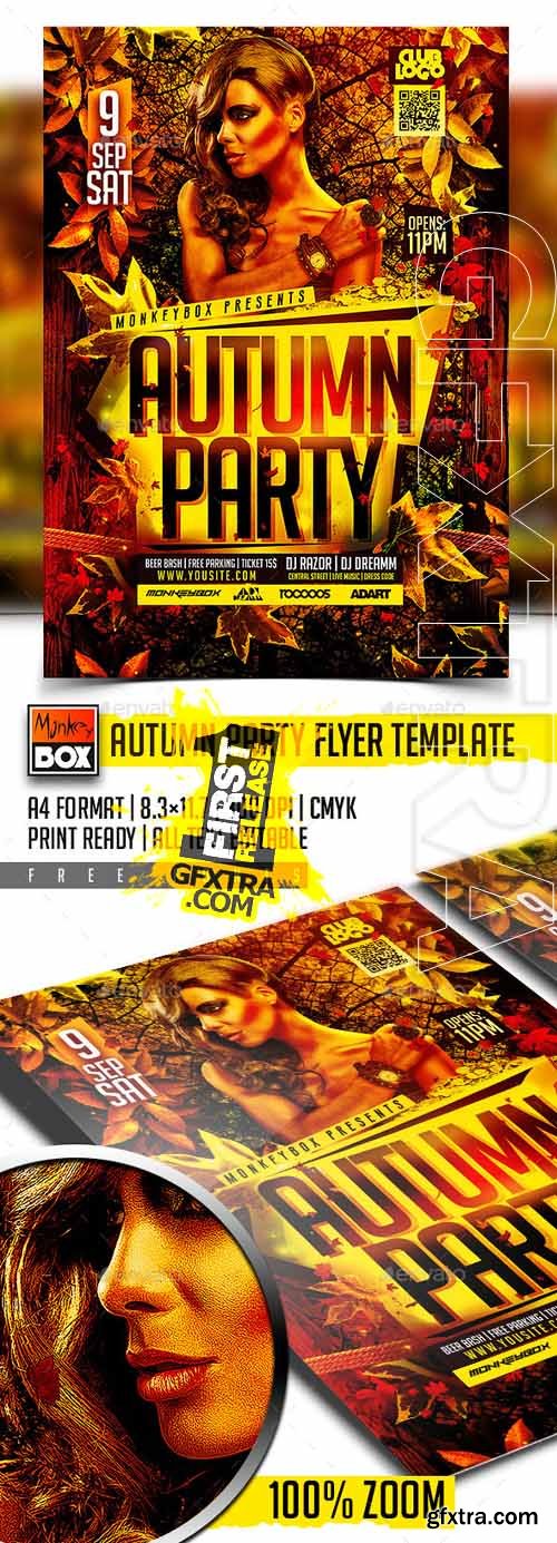 Autumn Party Flyer Template 12688174