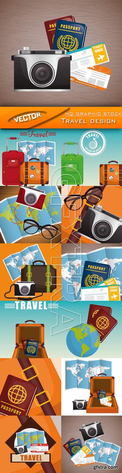 Stock Vector - Travel design