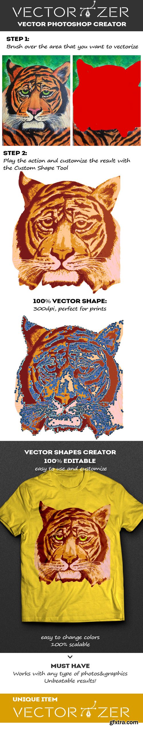 Graphicriver - Vectorizer - Vector Photoshop Creator 10928878