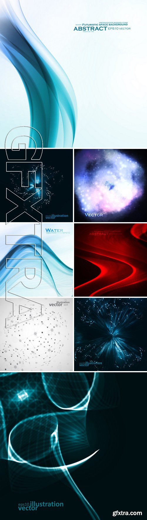 Stock Vectors - Abstract Futuristic Vector Background 64