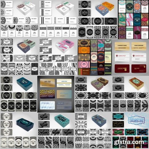 Collection of vector image flyer banner brochure business card #6-25 Eps